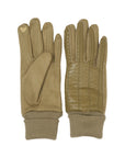 ECO LEATHER LIGHT KHAKI GLOVES