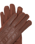 ECO LEATHER CHESTNUT GLOVES