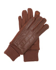 ECO LEATHER CHESTNUT GLOVES