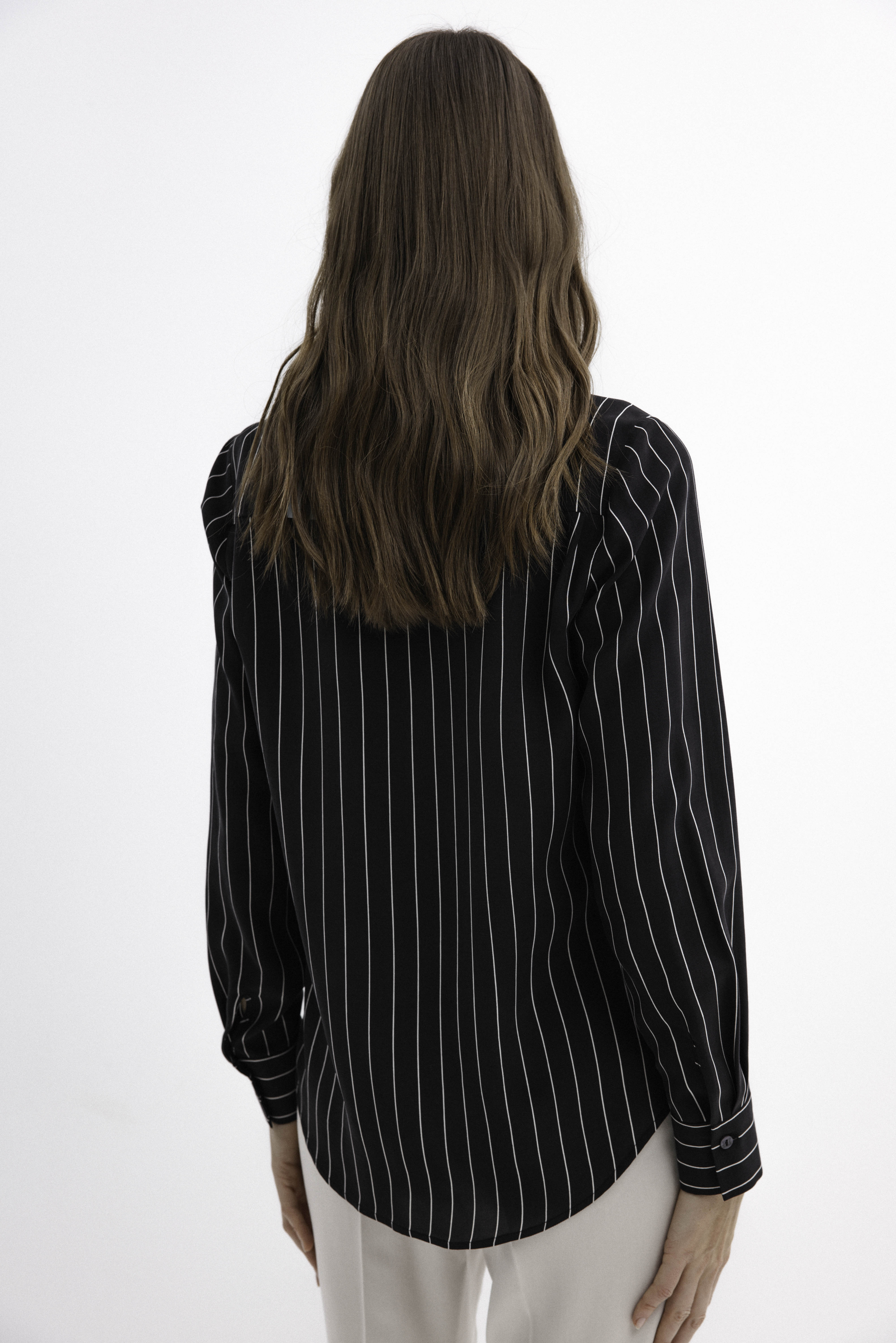 BLACK STRIPED SHIRT