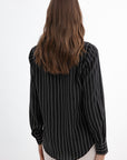 BLACK STRIPED SHIRT