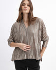 OVERSIZED BRONZE BLOUSE