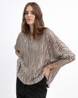 OVERSIZED BRONZE BLOUSE