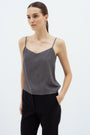 SLEEVELESS TOP IN GREY