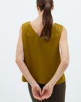 DARK MUSTARD SLEEVELESS TOP