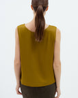 DARK MUSTARD SLEEVELESS TOP