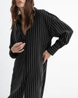 STRIPED HIGH-LOW TUNIC