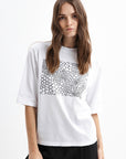 WHITE T-SHIRT WITH PRINT