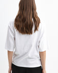 WHITE T-SHIRT WITH PRINT