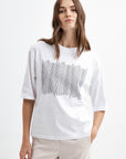 WHITE T-SHIRT WITH PRINT