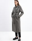 JADE BELTED WOOL COAT