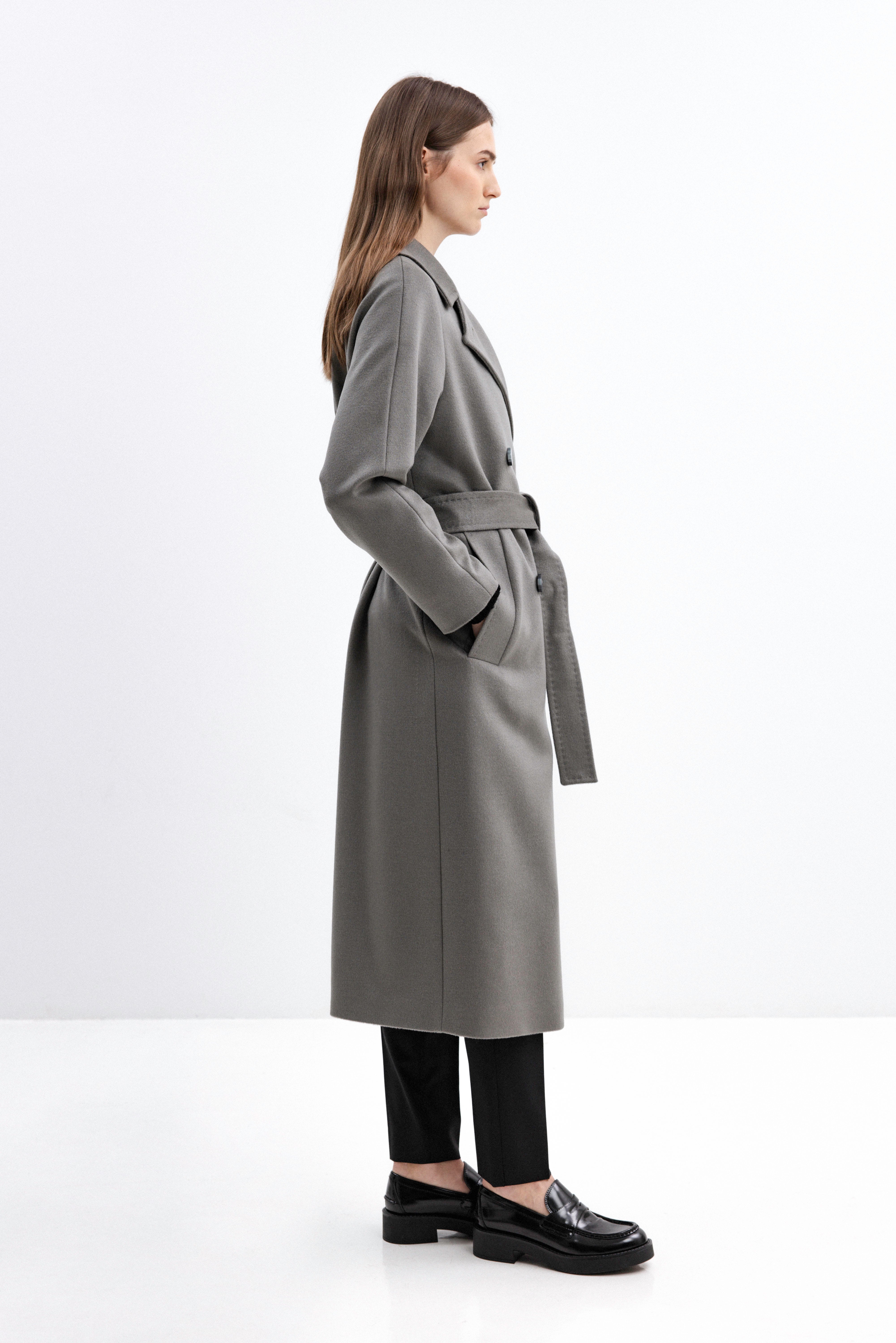 JADE BELTED WOOL COAT