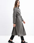 JADE BELTED WOOL COAT