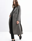 JADE BELTED WOOL COAT