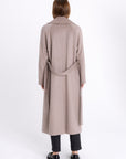 CAPPUCCINO BELTED WOOL COAT