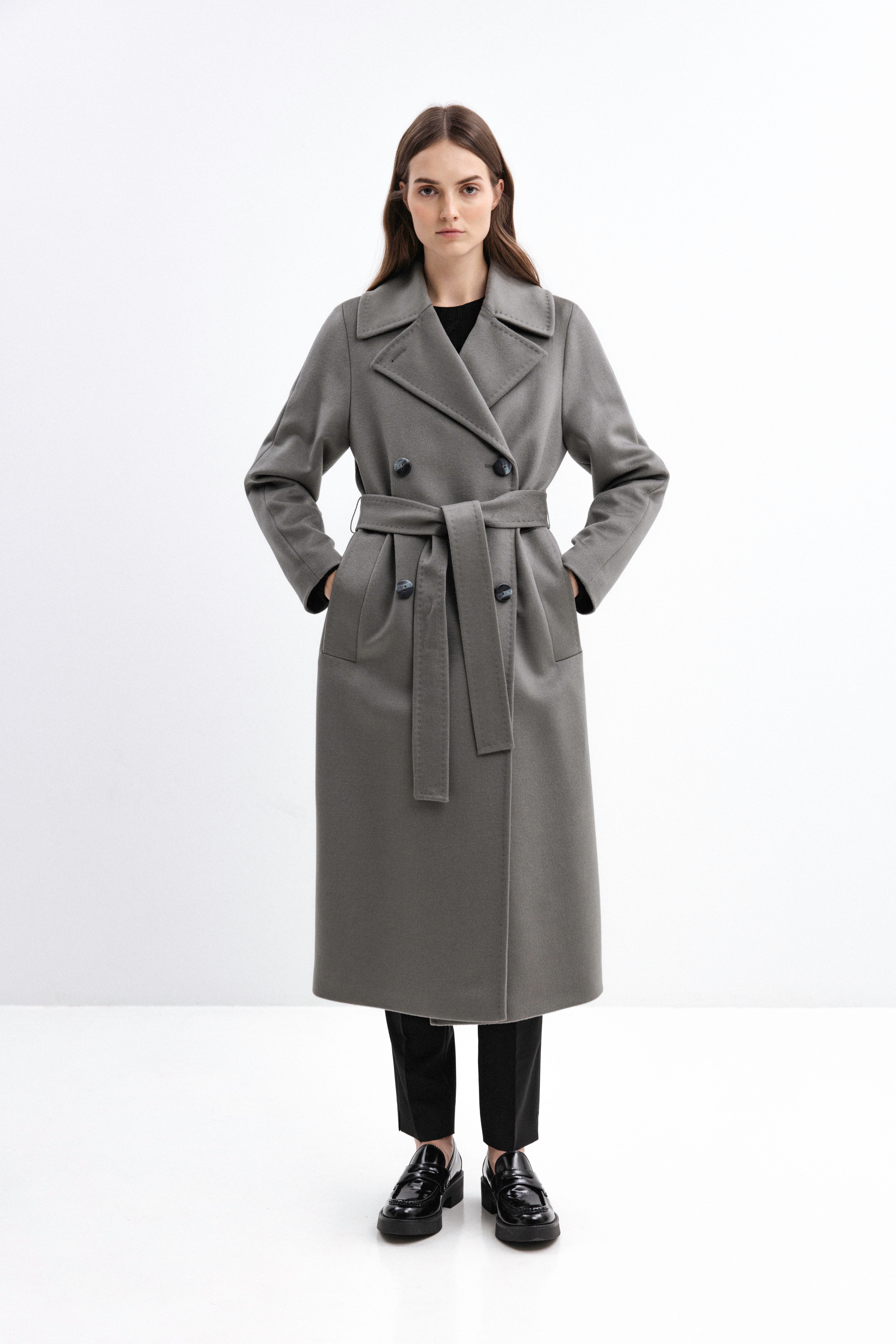 JADE BELTED WOOL COAT