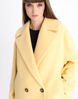 OVERSIZED WOOL YELLOW COAT