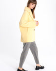 OVERSIZED WOOL YELLOW COAT