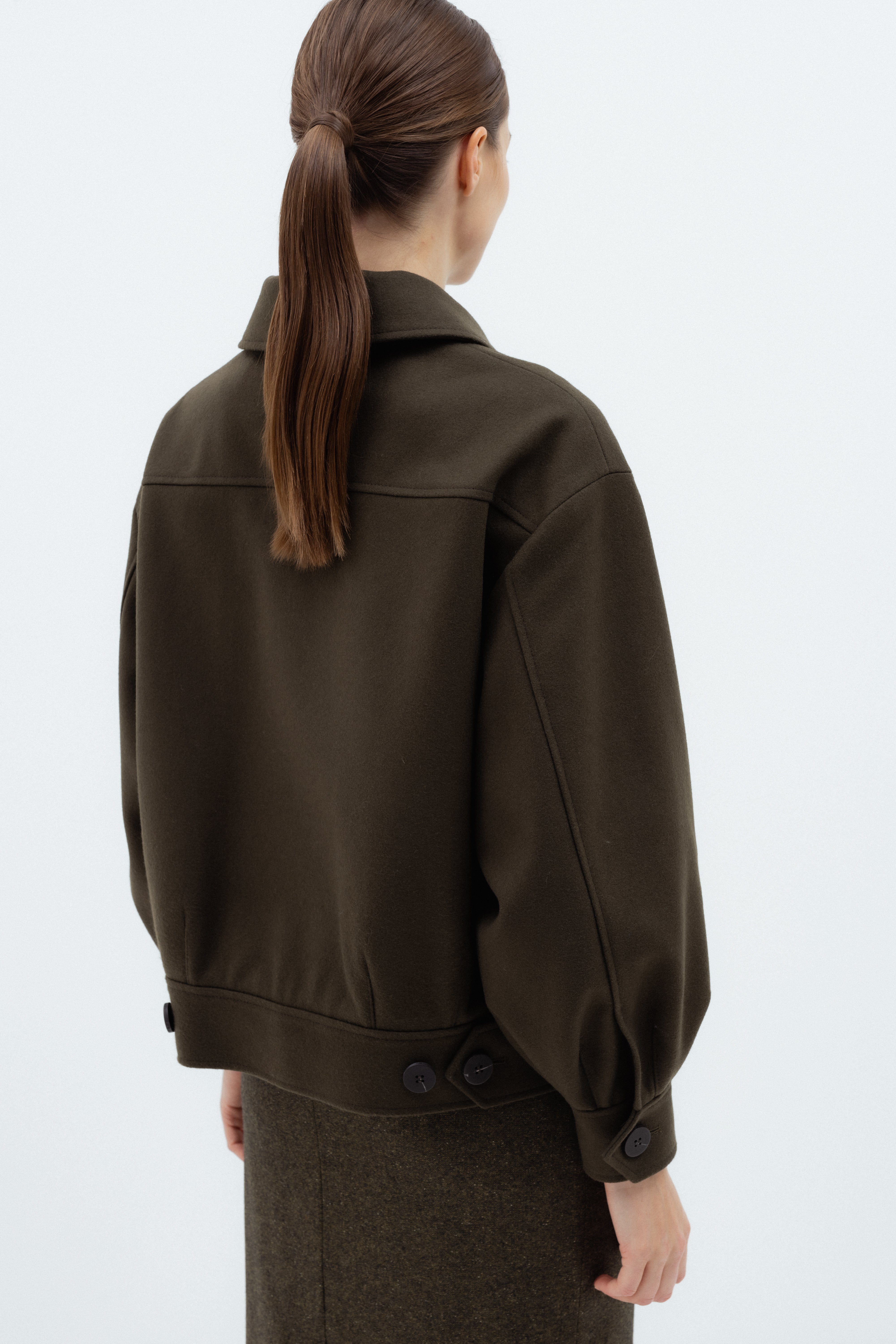 KHAKI BOMBER JACKET