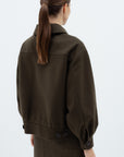 KHAKI BOMBER JACKET