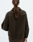 KHAKI BOMBER JACKET