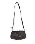 BLACK LEATHER HANDBAG