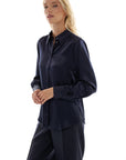 BLUE VISCOSE SHIRT