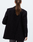 SINGLE-BREASTED JACKET WITH DIAGONAL SPLIT