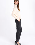 BEIGE SWEATER WITH MERINO WOOL