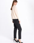 BEIGE SWEATER WITH MERINO WOOL