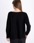 TWO-COLOR MERINO WOOL SWEATER