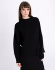 OVERSIZED BLACK WOOL SWEATER