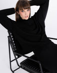 OVERSIZED BLACK WOOL SWEATER