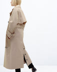 LOOSE FIT BEIGE TRENCH COAT