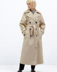 LOOSE FIT BEIGE TRENCH COAT