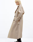 LOOSE FIT BEIGE TRENCH COAT