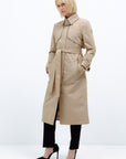 FITTED BEIGE TRENCH COAT