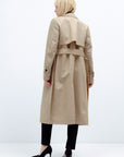 FITTED BEIGE TRENCH COAT