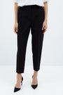 TAPERED BLACK TROUSERS