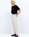 TAPERED MILK TROUSERS