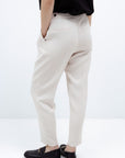 TAPERED MILK TROUSERS