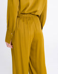 DARK MUSTARD WIDE-LEG TROUSERS