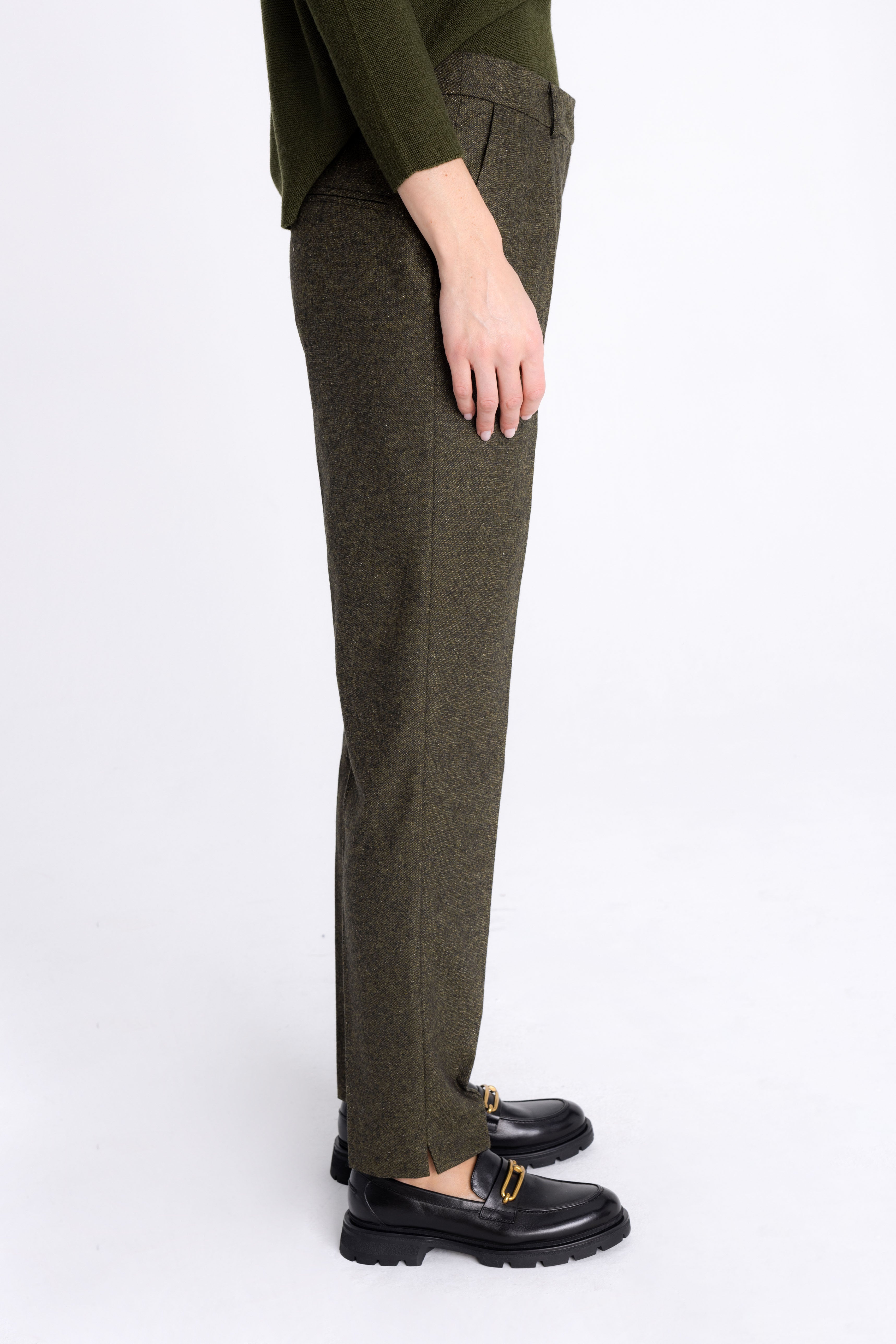 FOREST GREEN SLIM FIT TROUSERS