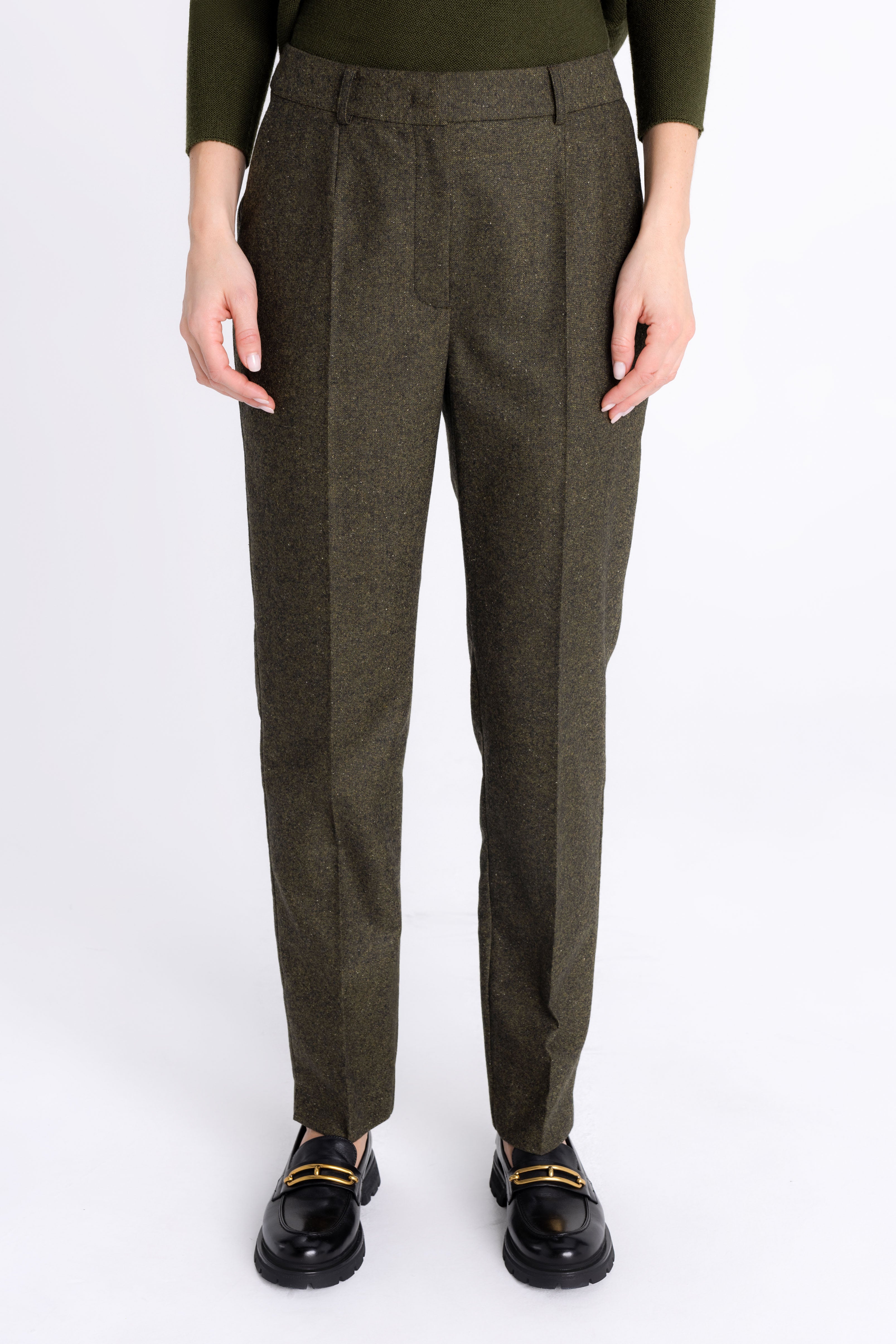 FOREST GREEN SLIM FIT TROUSERS