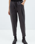 DARK GREY JOGGER TROUSERS WITH ELASTIC WAISTBAND