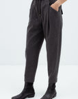 DARK GREY JOGGER TROUSERS WITH ELASTIC WAISTBAND