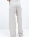 WIDE-LEG TROUSERS IN MILK