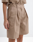 SAFARI CAMEL SHORTS