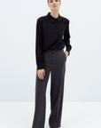 DARK GREY STRAIGHT TROUSERS