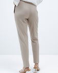 SLIM FIT TROUSERS IN LIGHT TAUPE